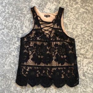 Express Black Lace Tanktop